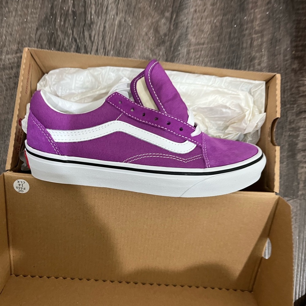 Vans Kids Vibrant Purple Sneakers